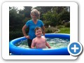 With Aunt Susan.
