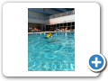 Swimming at the hotel.