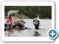 Swimming in Neary's Pond.